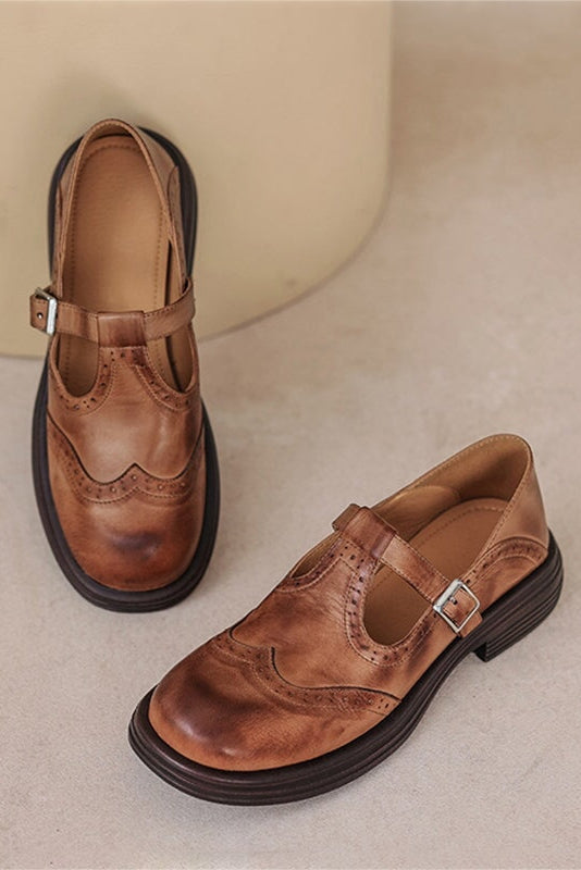 LOS MOCASINES DE CUERO DONNA