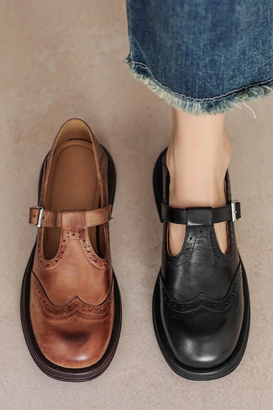 LOS MOCASINES DE CUERO DONNA